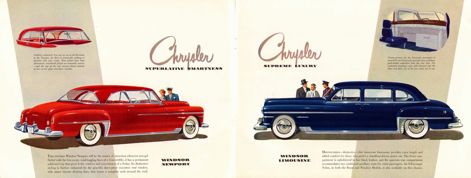 1950 Chrysler Royal And Windsor Brochure Page 2